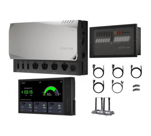 Автономна сонячна електростанція EcoFlow Power Independence Kit без батарей (ZMM100-Combo3-EU) Автономна сонячна електростанція EcoFlow Power Independence Kit без батарей (ZMM100-Combo3-EU)