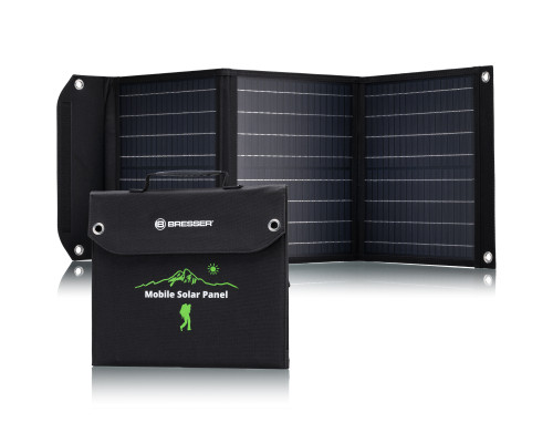 Портативний зарядний пристрій сонячна панель Bresser Mobile Solar Charger 40 Watt USB DC (3810040)