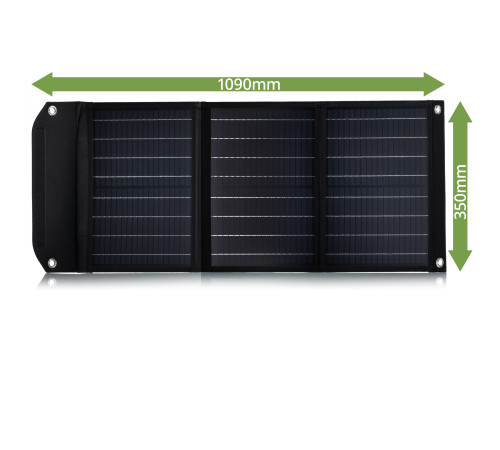 Портативний зарядний пристрій сонячна панель Bresser Mobile Solar Charger 40 Watt USB DC (3810040)