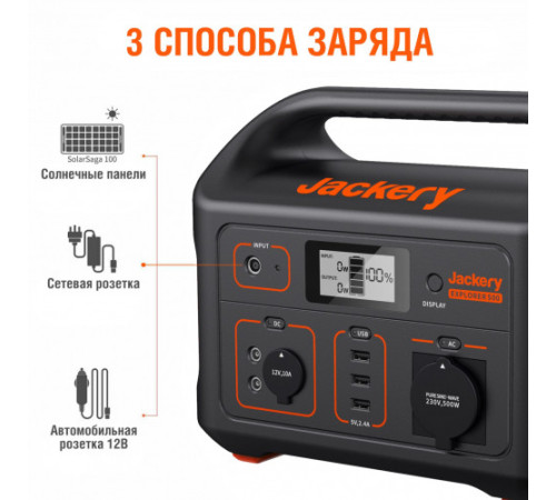 Зарядна станція Jackery 500 + Jackery SolarSaga 100W