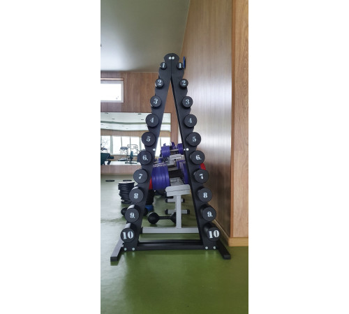 Стійка для гантелей RN-Sport St-ELK 1-10 кг, чорна