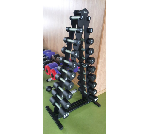 Стійка для гантелей RN-Sport St-ELK 1-10 кг, чорна