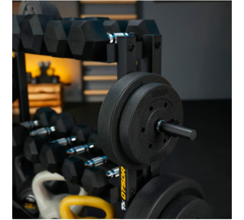 Стійка для гантелей, грифів та гирь Trex Sport TX-075DR, чорна