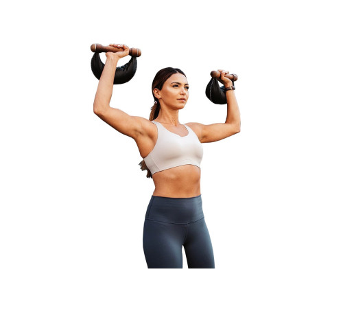 Гантелі з підставкою NOHRD Classic Walnut Leather 2-8 кг