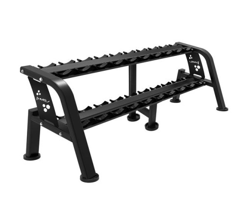STR47 DOUBLE ROW DUMBBELL RACK 10 PAIRS COMMERCIAL HMS