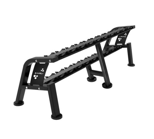 STR47 DOUBLE ROW DUMBBELL RACK 10 PAIRS COMMERCIAL HMS