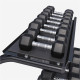 Стійка з шестигранними гантелями Gorilla Sports Hex 2 х 4-25 кг