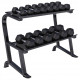 Стійка з шестигранними гантелями Gorilla Sports Hex 2 х 6-30 кг