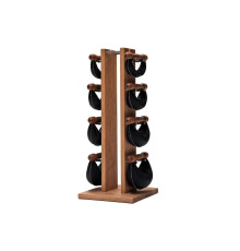 Стійка з гантелями NOHrD Oxbridge Cherry Leather 2-8 кг