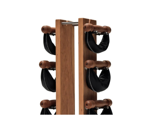 Стійка з гантелями NOHrD Oxbridge Cherry Leather 2-8 кг