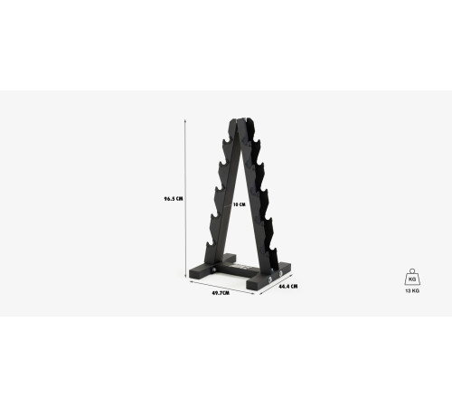 Стійка з гантелями Nike Strength 2-10 кг, чорна