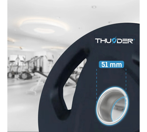 Диск олімпійський THUNDER 15 кг