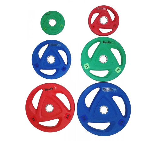 Диск олімпійський HouseFit OR-102-15, 15 кг зелений