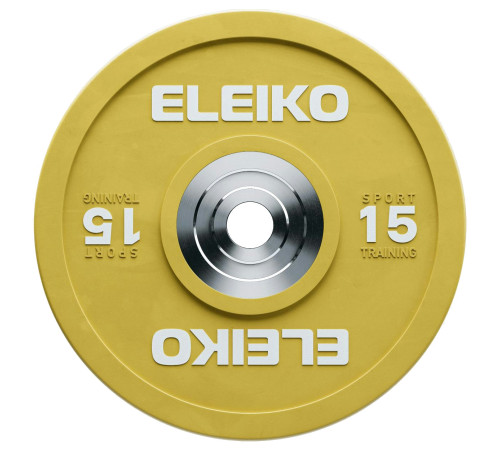 Диск тренувальний Eleiko 3062910-15 15 кг Диск тренувальний Eleiko 3062910-15 15 кг
