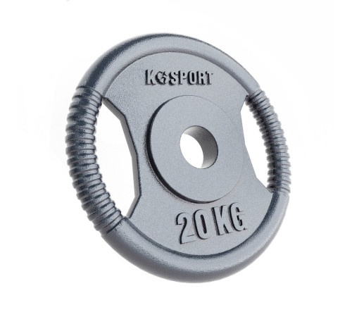 Диск чавунний K-SPORT O20 20 кг