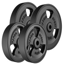 Диски чавунні Marbo Sport MW-2x20KG_2x10KG-KIER_G 2 x 20, 2 x 10