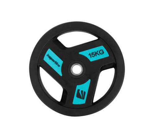Диск сталевий з гумовим покриттям inSPORTline Herk 15 кг