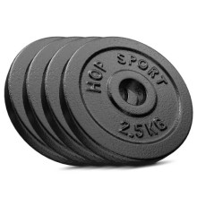 Набір дисків чавунних Hop-Sport Strong 4 x 2,5 кг
