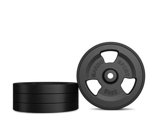 Диск чавунний прогумований Marbo Sport MW-O20G-kier 20 кг Диск чавунний прогумований Marbo Sport MW-O20G-kier 20 кг