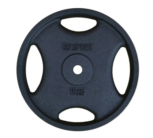 Диск олімпійський RN-Sport Quatro-GRIP 10 кг Диск олімпійський RN-Sport Quatro-GRIP 10 кг