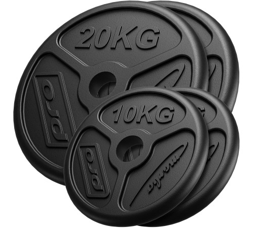 Диски олімпійські Marbo Sport MW-2x20KG_2x10KG-OLI 2 x 20 кг, 2 x 10 кг