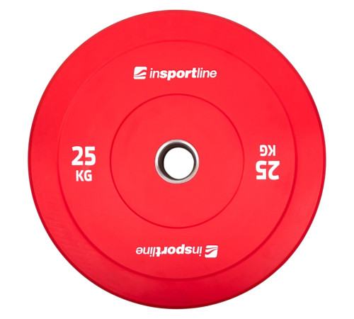 Диск олімпійський inSPORTline Bumper Plate Go 25 кг
