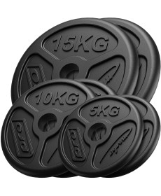 Диски олімпійські Marbo Sport MW-2x15KG_2x10KG_2x5KG-OLI 2 x 15 кг, 2 x 10 кг, 2 x 5 кг