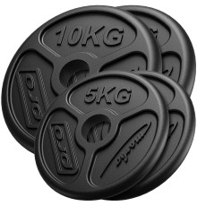 Диски олімпійські Marbo Sport MW-2x10KG_2x5KG-OLI 30 кг