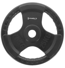 Диск HMS TOK25 OLYMPIC 25 кг, чорний