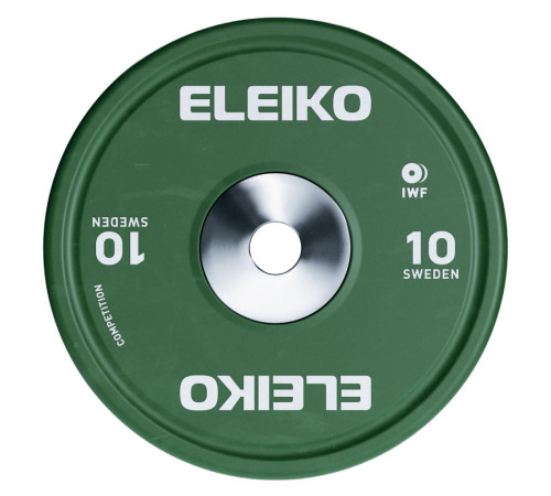 Диск змагальний для важкої атлетики Eleiko IWF, 10 кг