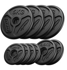 Диски олімпійські Marbo Sport MW-4x5KG_2x2,5KG_4x1,25-OLI 30 кг