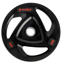 Диск HMS TOX25 OLYMPIC 25 кг, чорний
