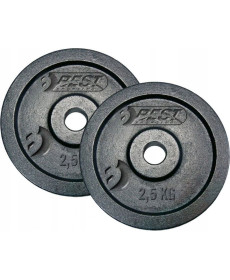 Набір дисків чавунних BEST SPORTING, 2 x 2,5 кг