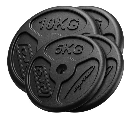 Диски чавунні Marbo Sport MW-2x10KG_2x5KG-SLIM 30 кг