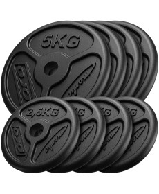 Диски чавунні Marbo Sport MW-4x5KG_4x2,5KG-SLIM 30 кг