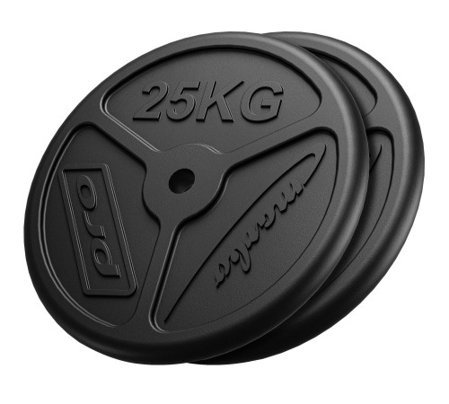 Диски чавунні Marbo Sport MW-2x25KG-SLIM 50 кг
