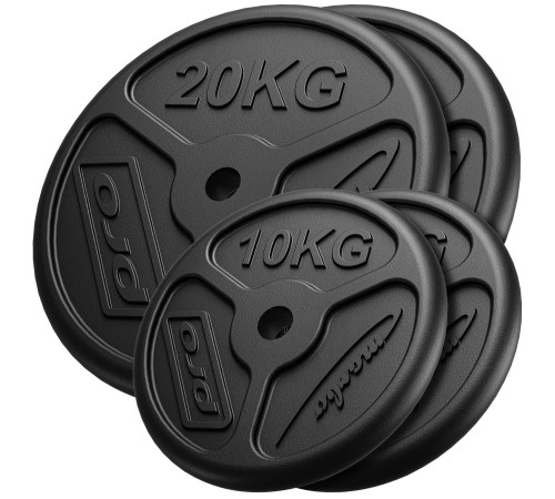 Диски чавунні Marbo Sport MW-2x20KG_2x10KG-SLIM 2 x 20 кг, 2 x 10 кг