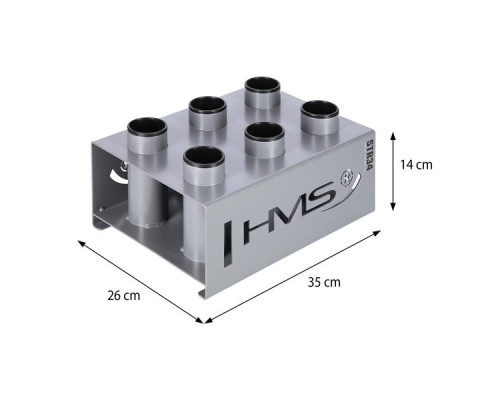 Сталева підставка під олімпійські грифи 6 лунок HMS COMMERCIAL STR34