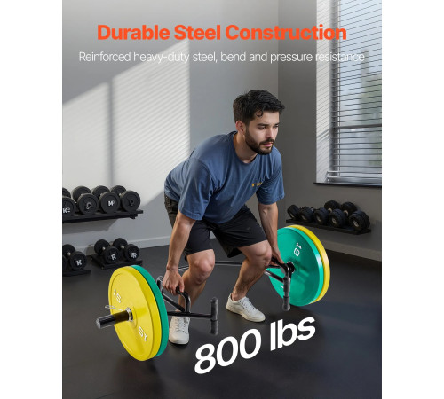 Гриф для штанги VEVOR 5 см, 360 кг, чорний