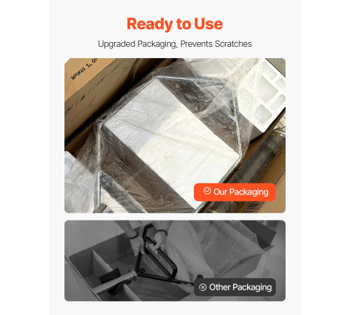 Гриф для штанги VEVOR 5,5 см, 360 кг, сірий