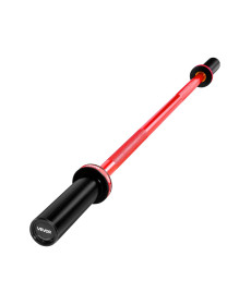 Гриф гантельний VEVOR 120 см, червоний