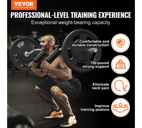 Гриф для штанги VEVOR 221 см, 315 кг