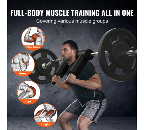 Гриф для штанги VEVOR 221 см, 675 кг