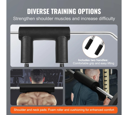 Гриф для штанги VEVOR 221 см, 675 кг