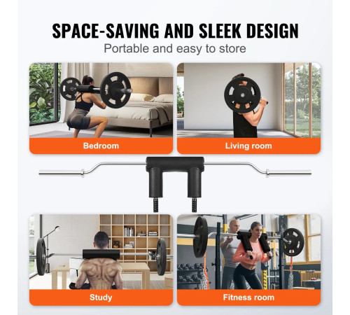 Гриф для штанги VEVOR 221 см, 675 кг