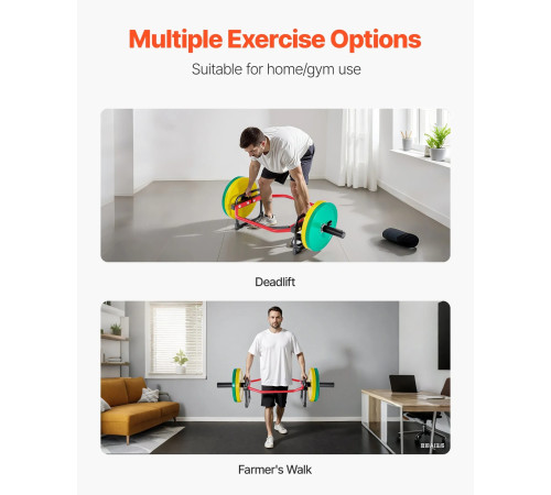 Трапеційна штанга шестигранна VEVOR 55 мм