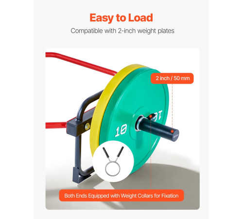 Трапеційна штанга шестигранна VEVOR 55 мм