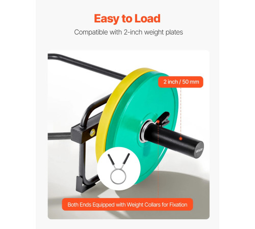 Гриф для штанги VEVOR 5,5 см, 240 кг