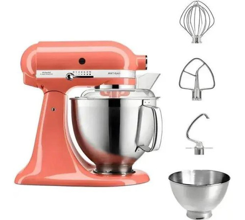 Планетарний міксер з відкидним блоком KitchenAid Artisan 5KSM185PSEPH 4,8 л