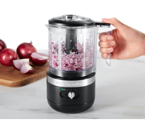 Кухонний мінікомбайн бездротовий KitchenAid 5KFCB519EBM 1,3 л